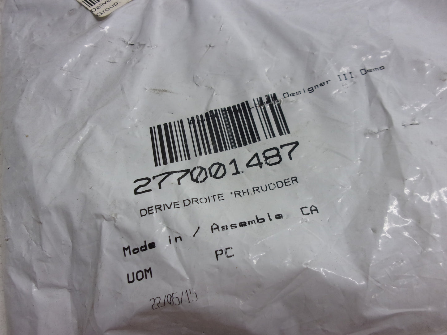 Sea Doo Bombardier 2002-2011 GTI RXP RXT GTS NEW RH Hand Side Vane # 277001487