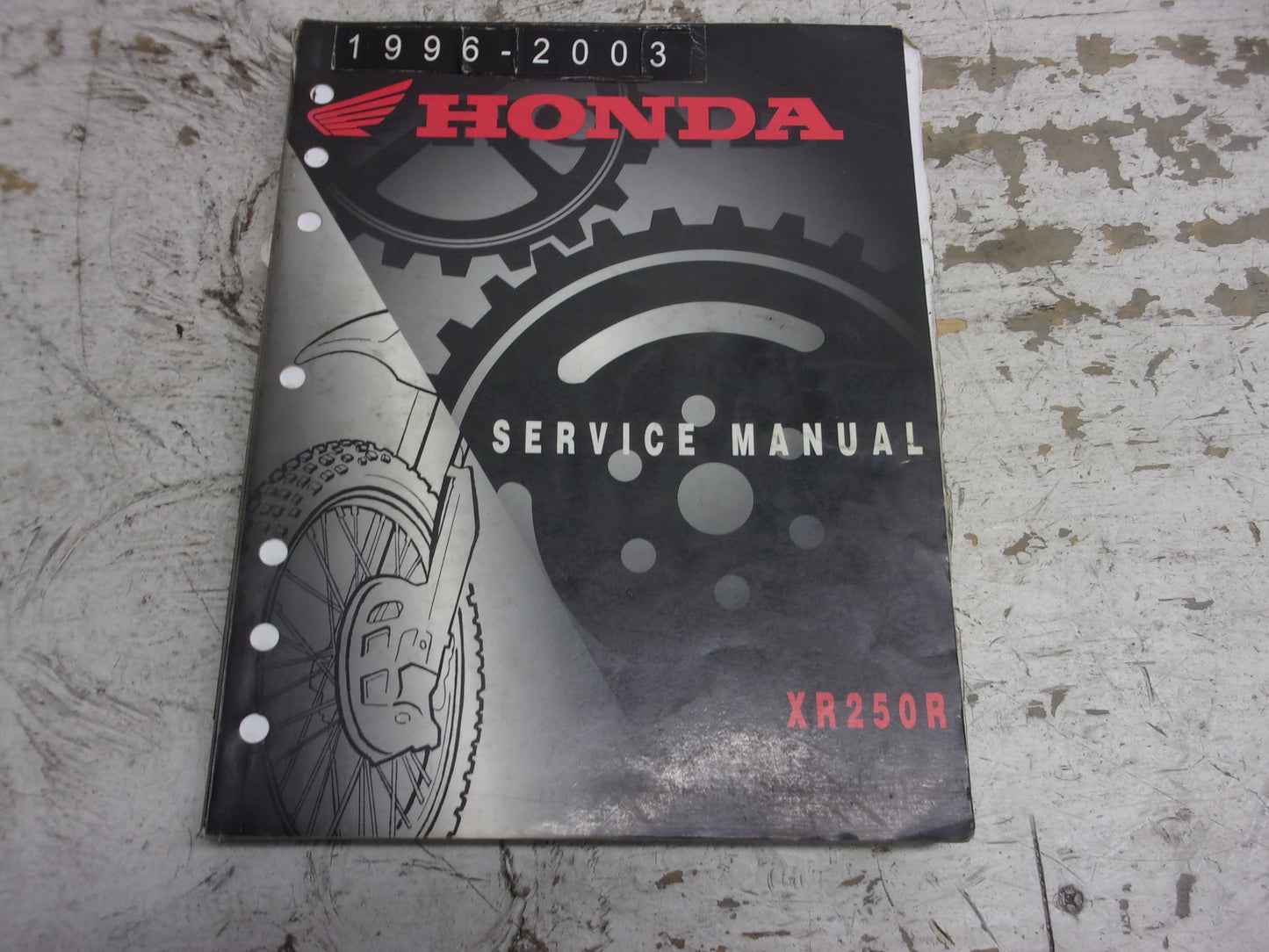 Honda Dirt Bike MX 1996-2003 XR250R OEM Service Manual Part# 61KCE06