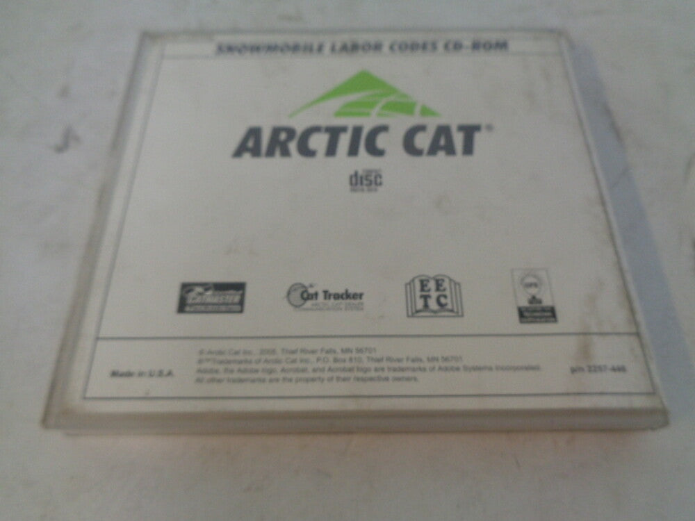 Arctic Cat 2003-2006 Snowmobile Service Labor Codes CD/ Disc Part# 2257-446