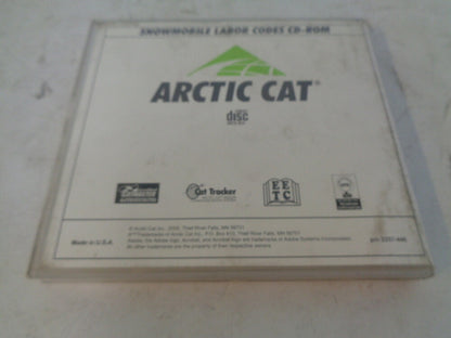 Arctic Cat 2003-2006 Snowmobile Service Labor Codes CD/ Disc Part# 2257-446