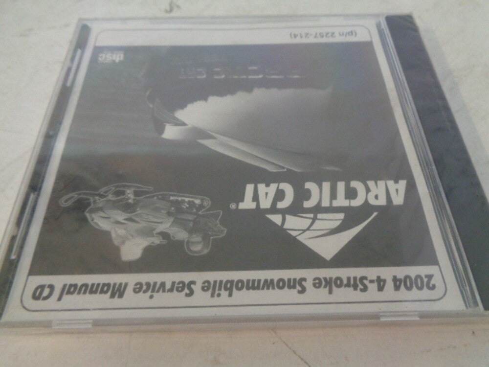 Arctic Cat 2004 4-Stroke Snowmobile Service Manual CD Disc Part# 2257-214