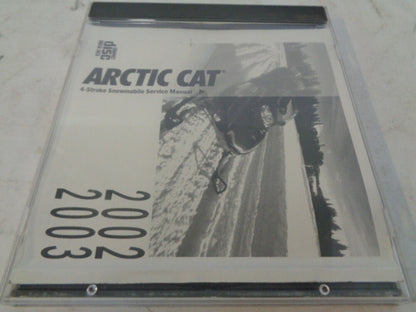 Arctic Cat 2002-2003 Snowmobile Service Manual CD Disc Part# 2256-983