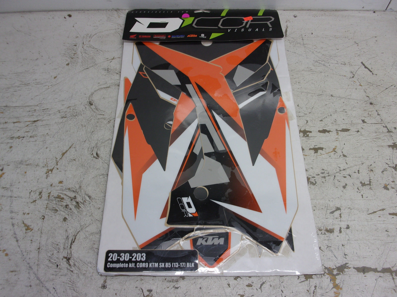 KTM 2013-2017 D'Cor NEW KTM Complete White Decal Set Part# 20-30-203