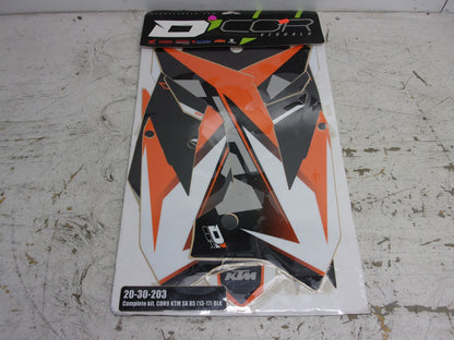 KTM 2013-2017 D'Cor NEW KTM Complete White Decal Set Part# 20-30-203