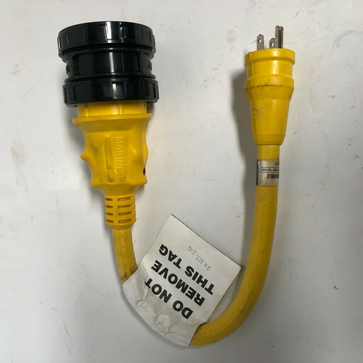 Marinco Pigtail Power Cord plus Adapter Part# 104SPPRV