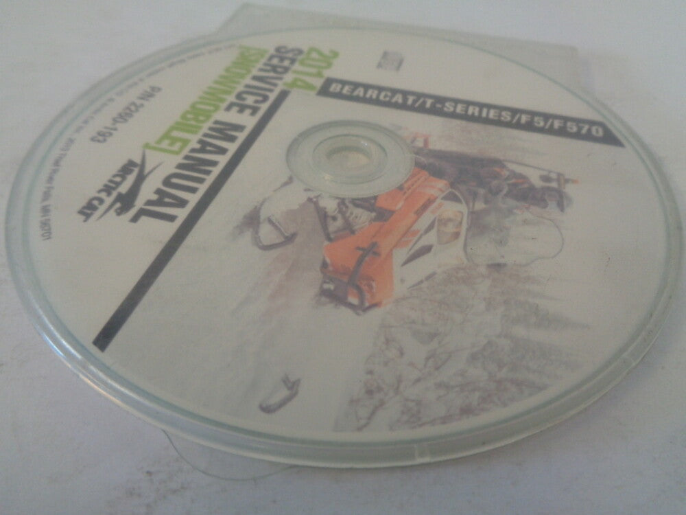 Arctic Cat Snowmobile 2014 Bearcat / T / F5 Service Manual CD Disc Part 2260-193