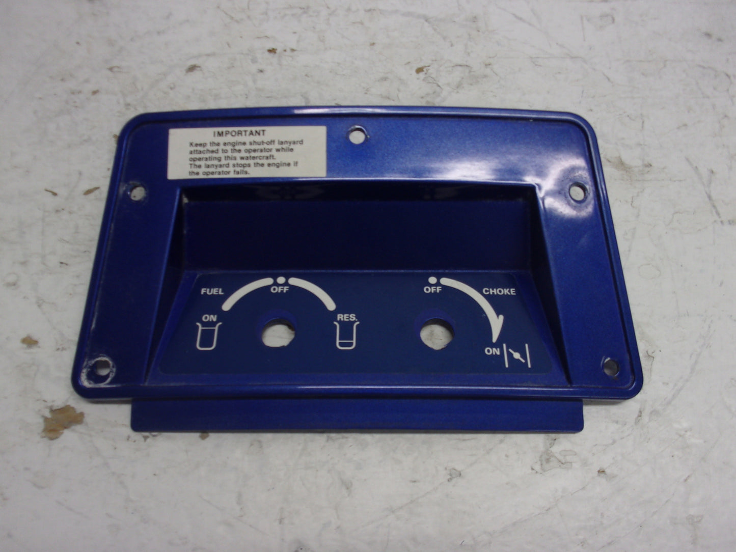 Kawasaki Jet Ski 1989-1990 TS OEM Blue Choke Cover Part# 14024-3757-8Z