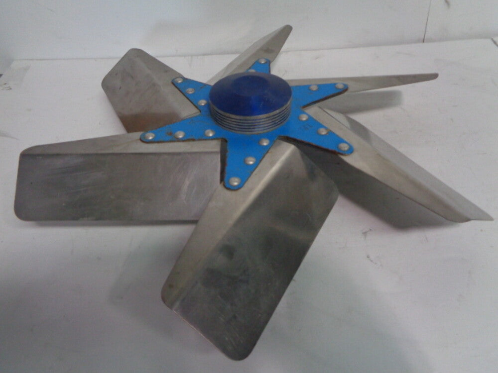 Chevy Muscle Car Aftermarket Performance Polished 6 Blade Fan