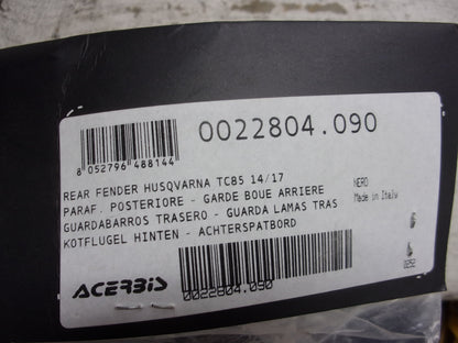 Husqvarna 2014-2017 TC85 NEW Acerbis Black Rear Fender Part# 0022804.090