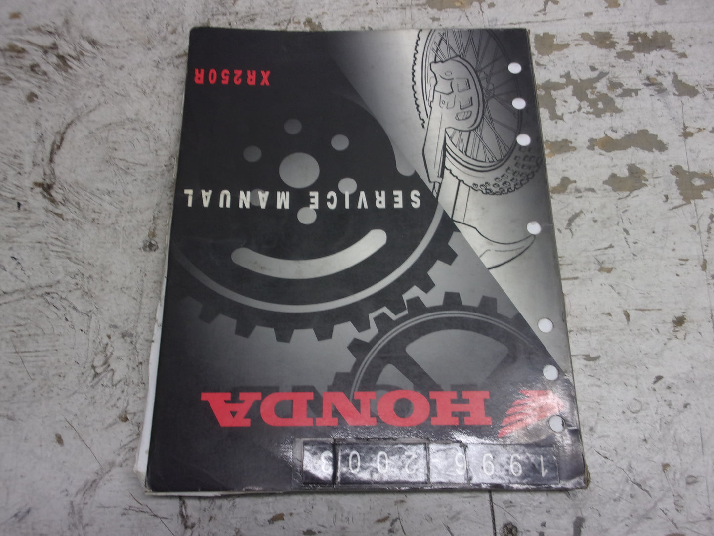 Honda Dirt Bike MX 1996-2003 XR250R OEM Service Manual Part# 61KCE06