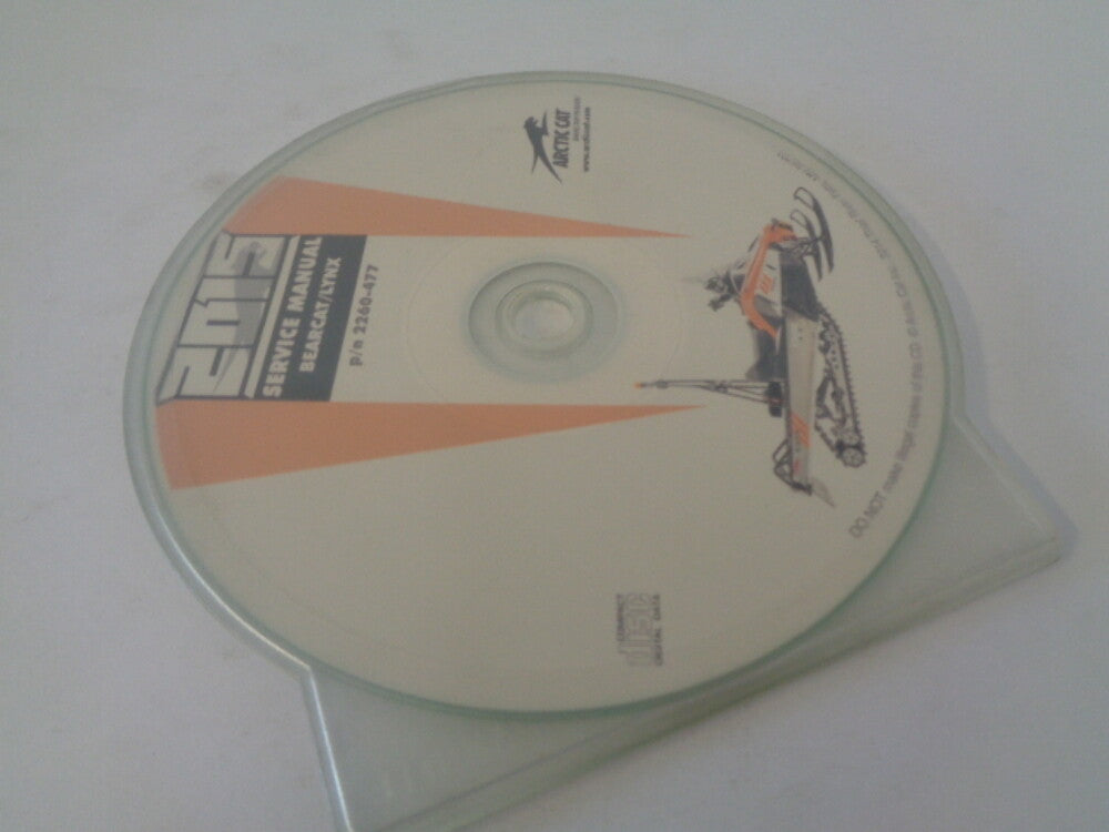 Arctic Cat Snowmobile 2015 Bearcat / Lynx Service Manual CD Disc Part# 2260-477