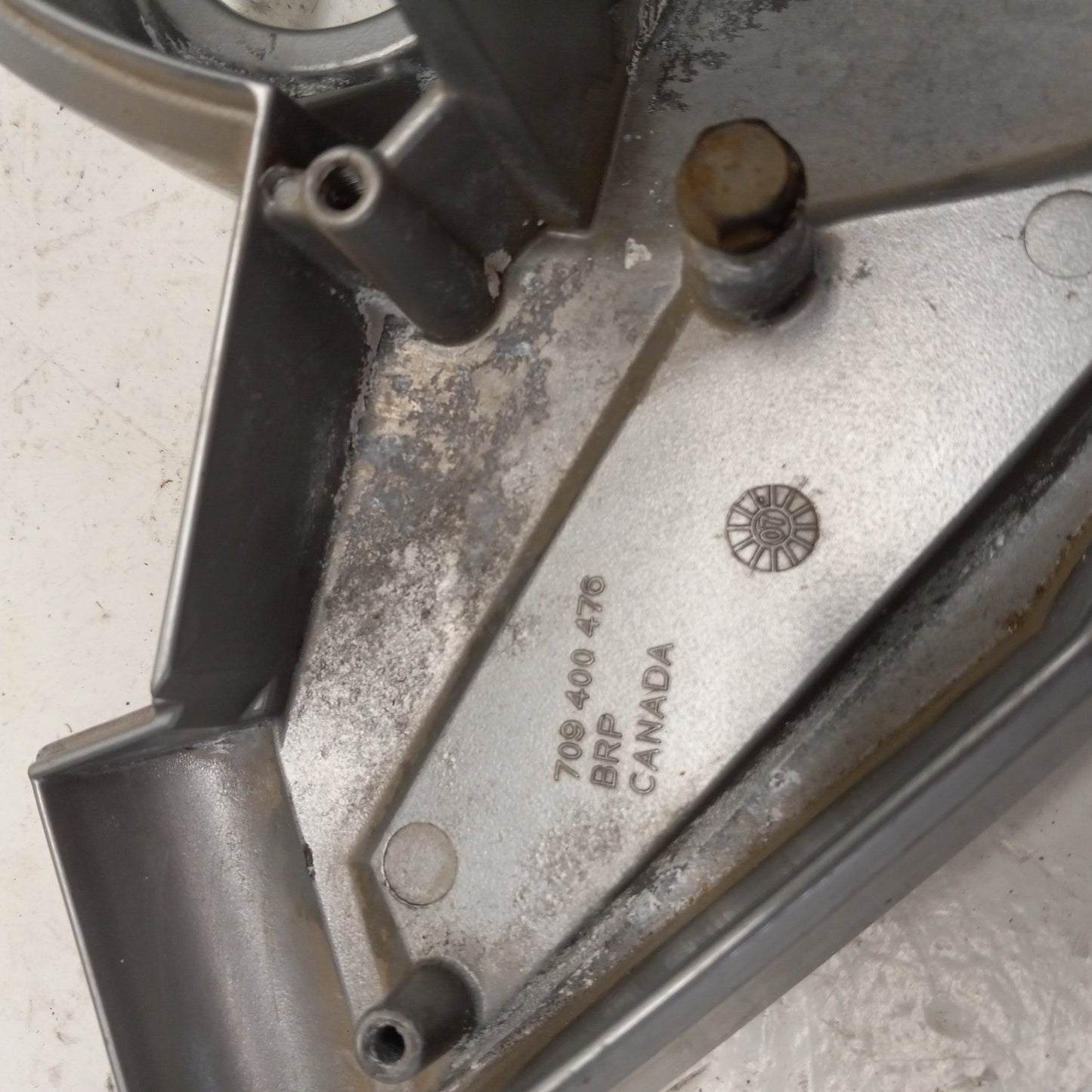Can-Am Roadster 2008 GS 990 OEM Silver Handlebar Cover Part# 709400476