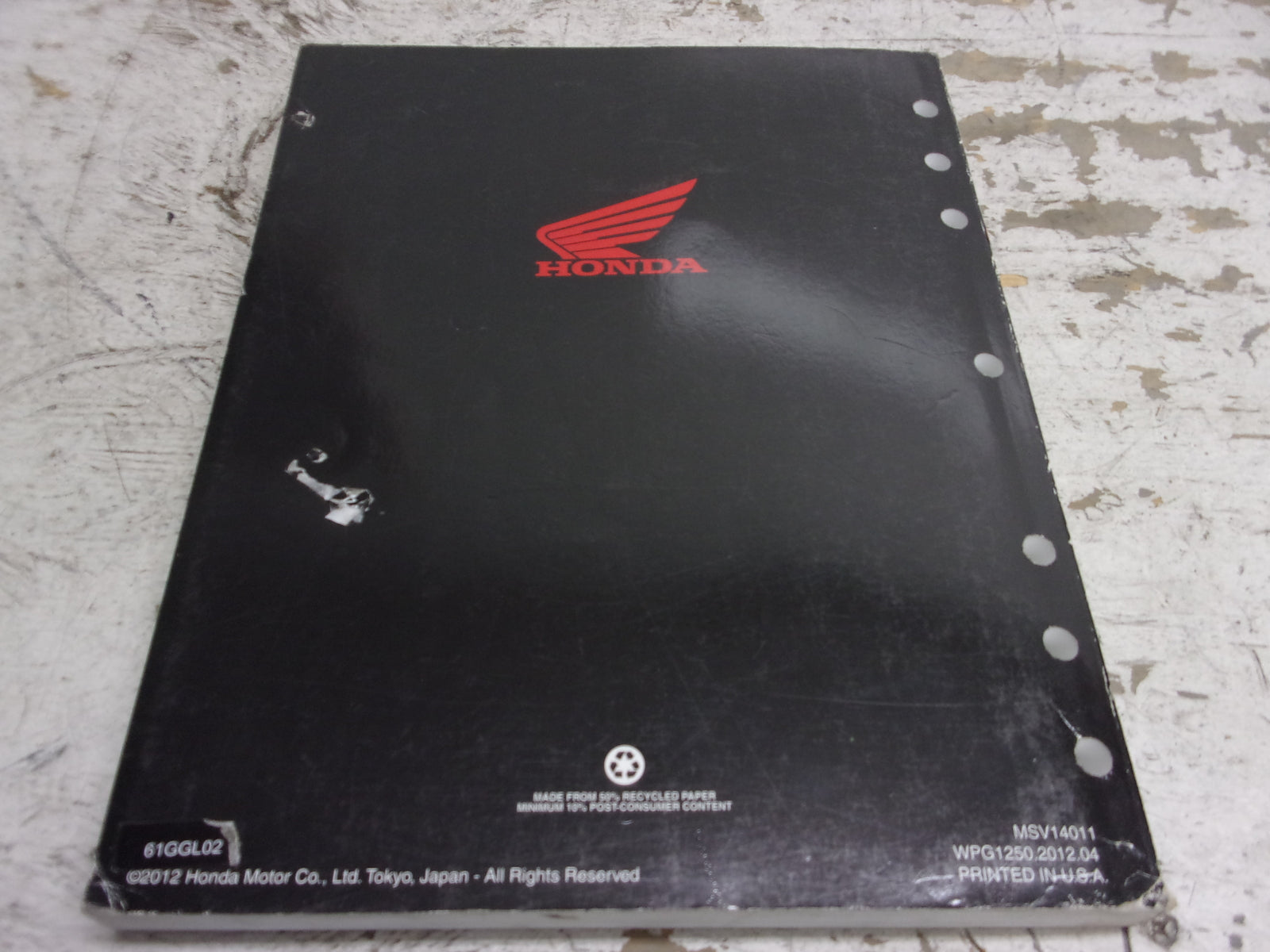 Honda Scooter 2013-2015 NCH50 Metropolitan OEM Service Manual Part# 61GGL02