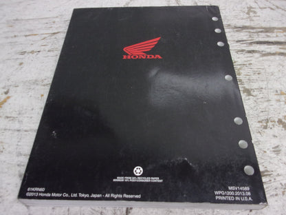 Honda Dirt Bike MX 2004 CRF250R OEM Service Manual Part# 61KRN60