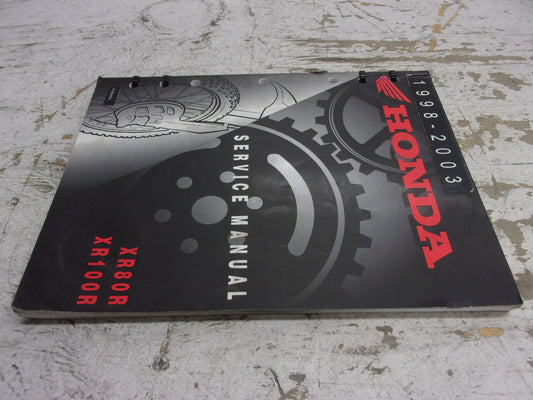 Honda Dirt Bike MX 1998-2003 XR80R XR100R OEM Service Manual Part# 61KN454