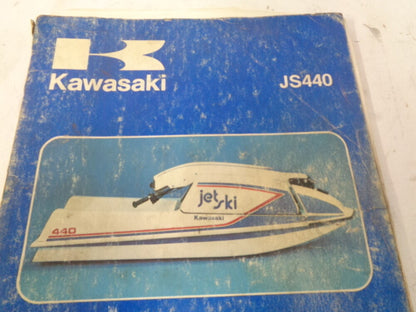 Kawasaki Jet Ski 1977-1981 JS440 OEM Service Manual Assembly # 99963-0001-05