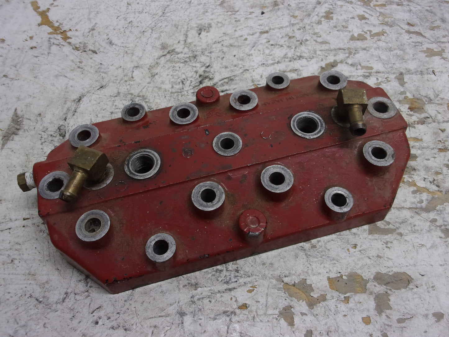 Kawasaki Jet Ski 1987-1990 JS550 550 SX OEM Red Cylinder Head Part 11008-2059-YR