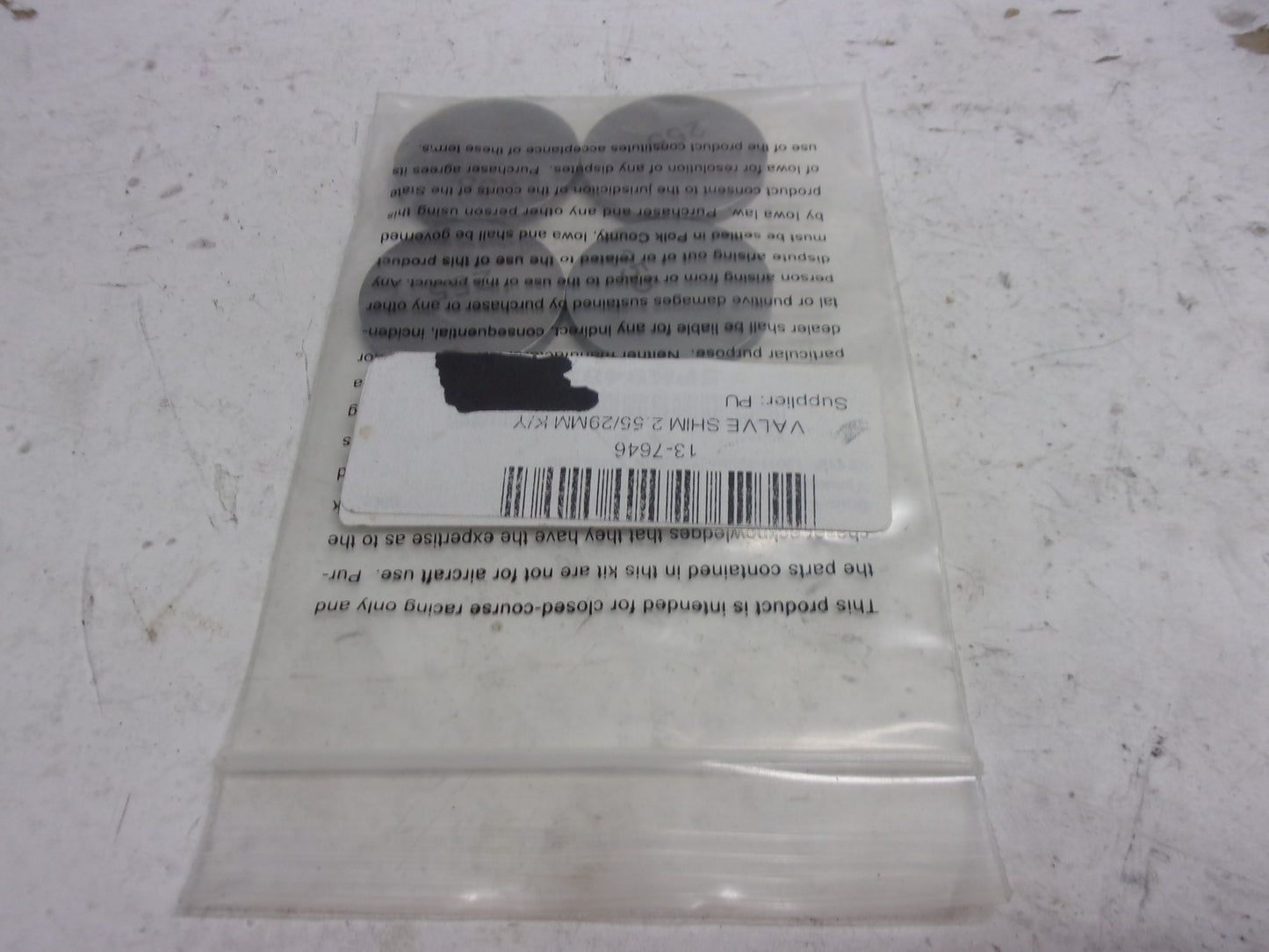 K&L Supply - 13-7646 - 29.00mm Valve Shim Refill, 2.55mm (5 Pack) Part# 13-7646