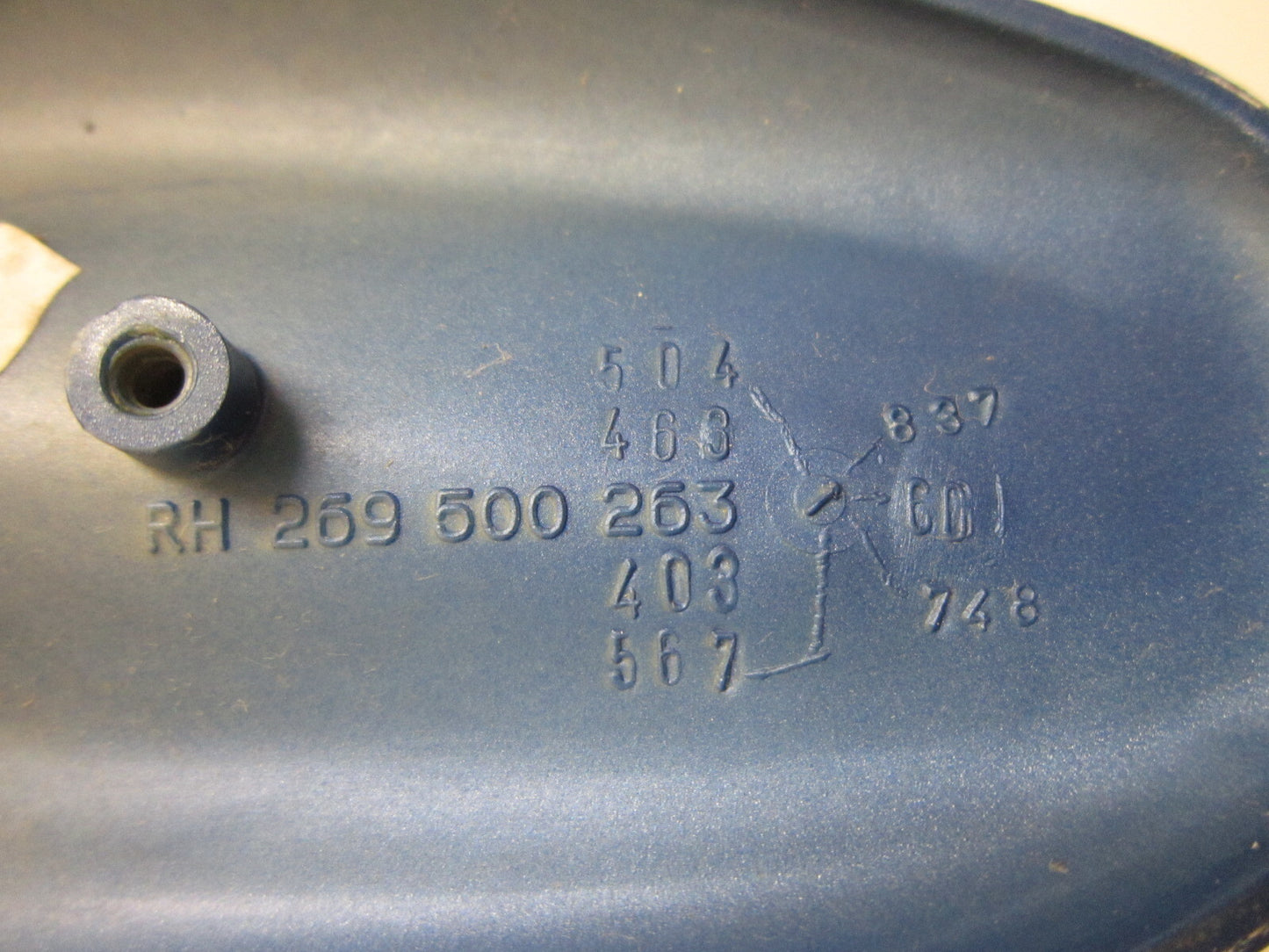 Sea Doo Bombardier 1996-1997 GTX OEM Blue RH Mirror Support # 269500757