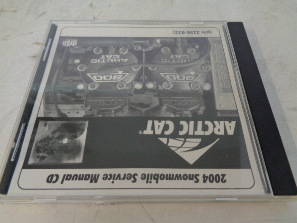 Arctic Cat 2004 Snowmobile Service Manual CD Disc Part# 2256-932