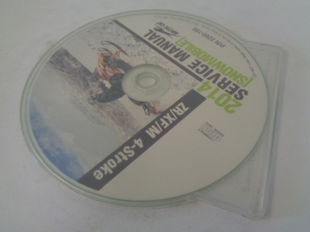 Arctic Cat Snowmobile 2014 ZR/XF/M 4-Stroke Service Manual CD Disc # 2260-189
