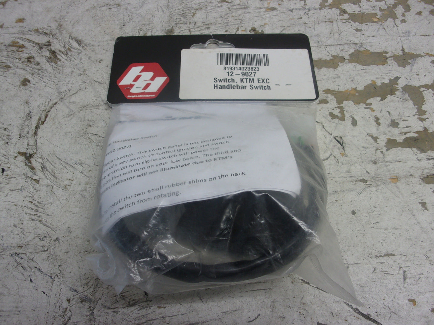 KTM Dirt Bike NEW EXC Handlebar Switch Assembly Part# 12-9027 / 819314023823
