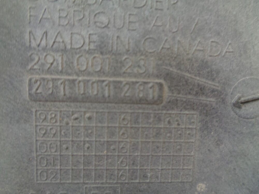 Sea Doo Bombardier 1998-2003 GTX GTI LRV Bridge Lower With Vent Tubes 291001281