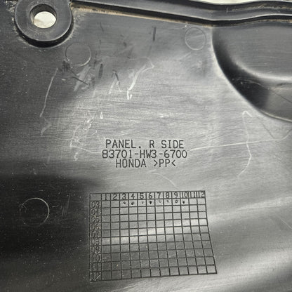 Honda  Aquatraxx 2003-2007 R-12 / R-12X Right Side Access Panel 83700-HW3-670ZB