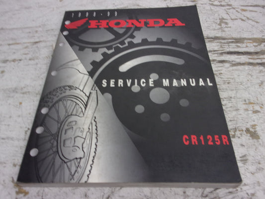 Honda Dirt Bike MX 1998-1999 CR125R OEM Service Manual Part# 61KZ451