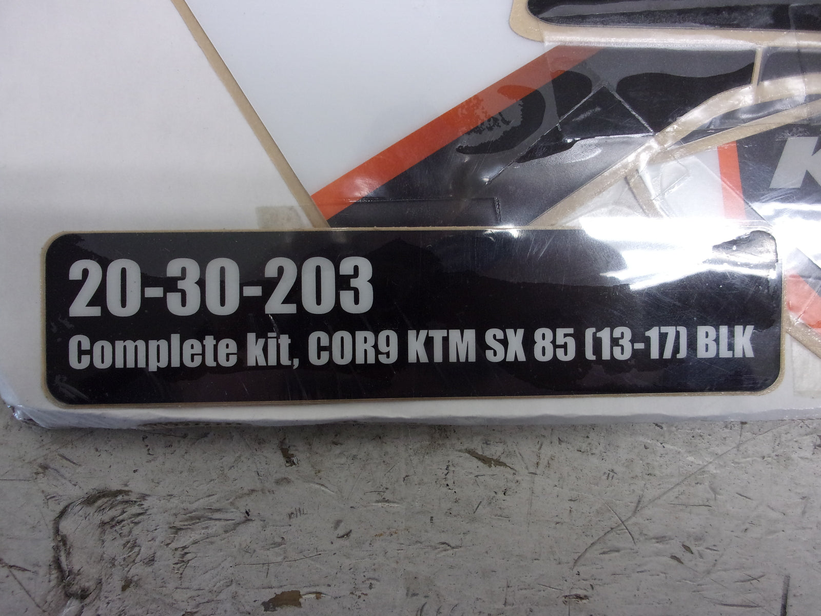 KTM 2013-2017 D'Cor NEW KTM Complete White Decal Set Part# 20-30-203
