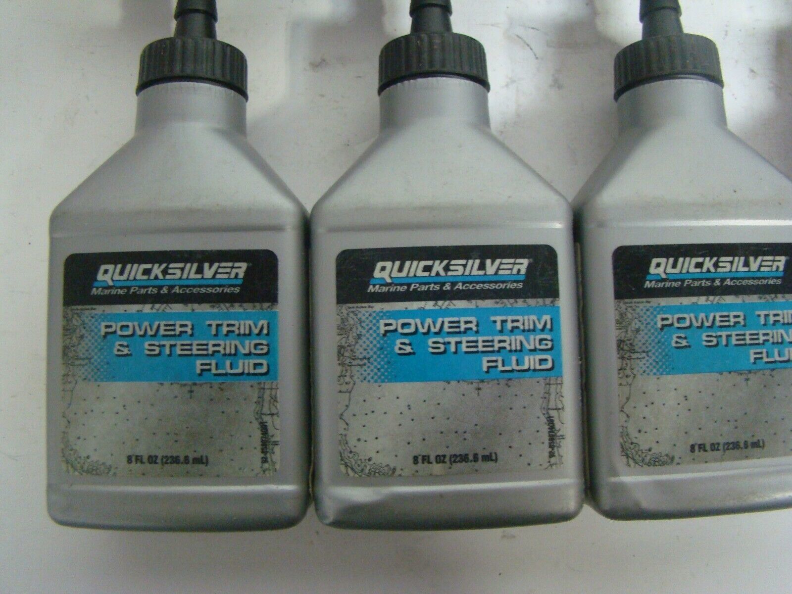 OEM Mercury Quicksilver Power Trim & Steering Fluid 8oz Bottle with Needle Top