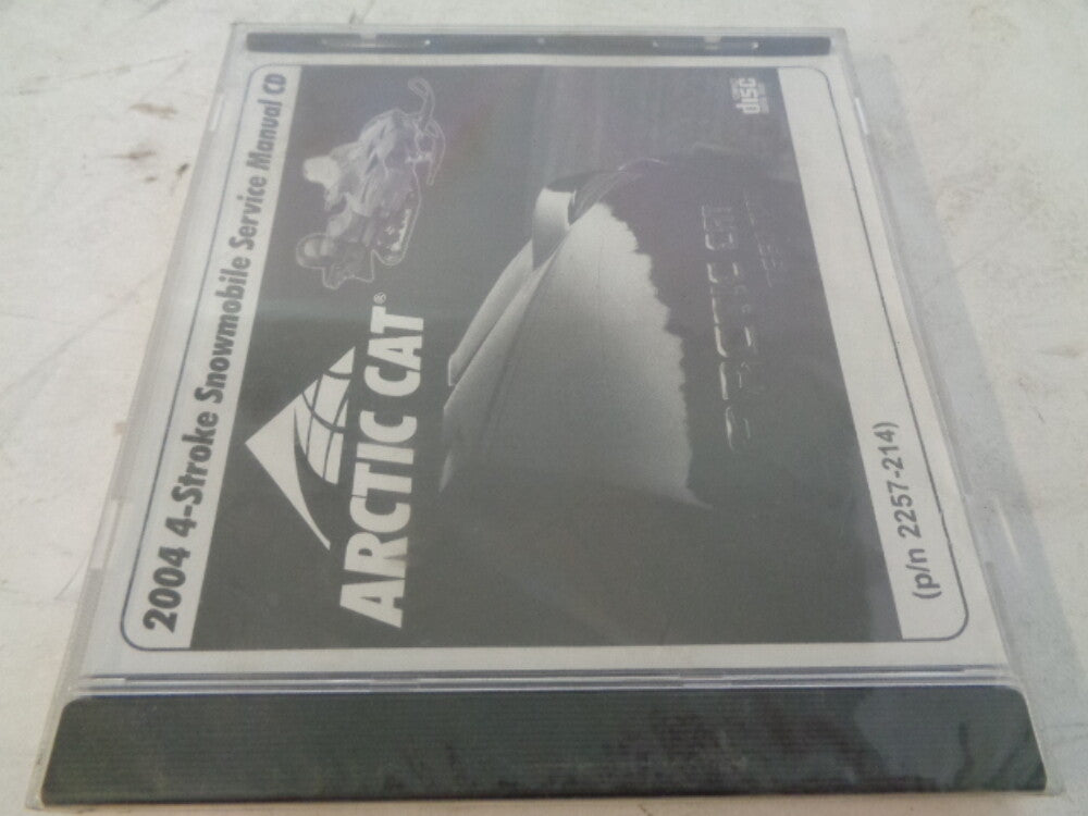 Arctic Cat 2004 4-Stroke Snowmobile Service Manual CD Disc Part# 2257-214