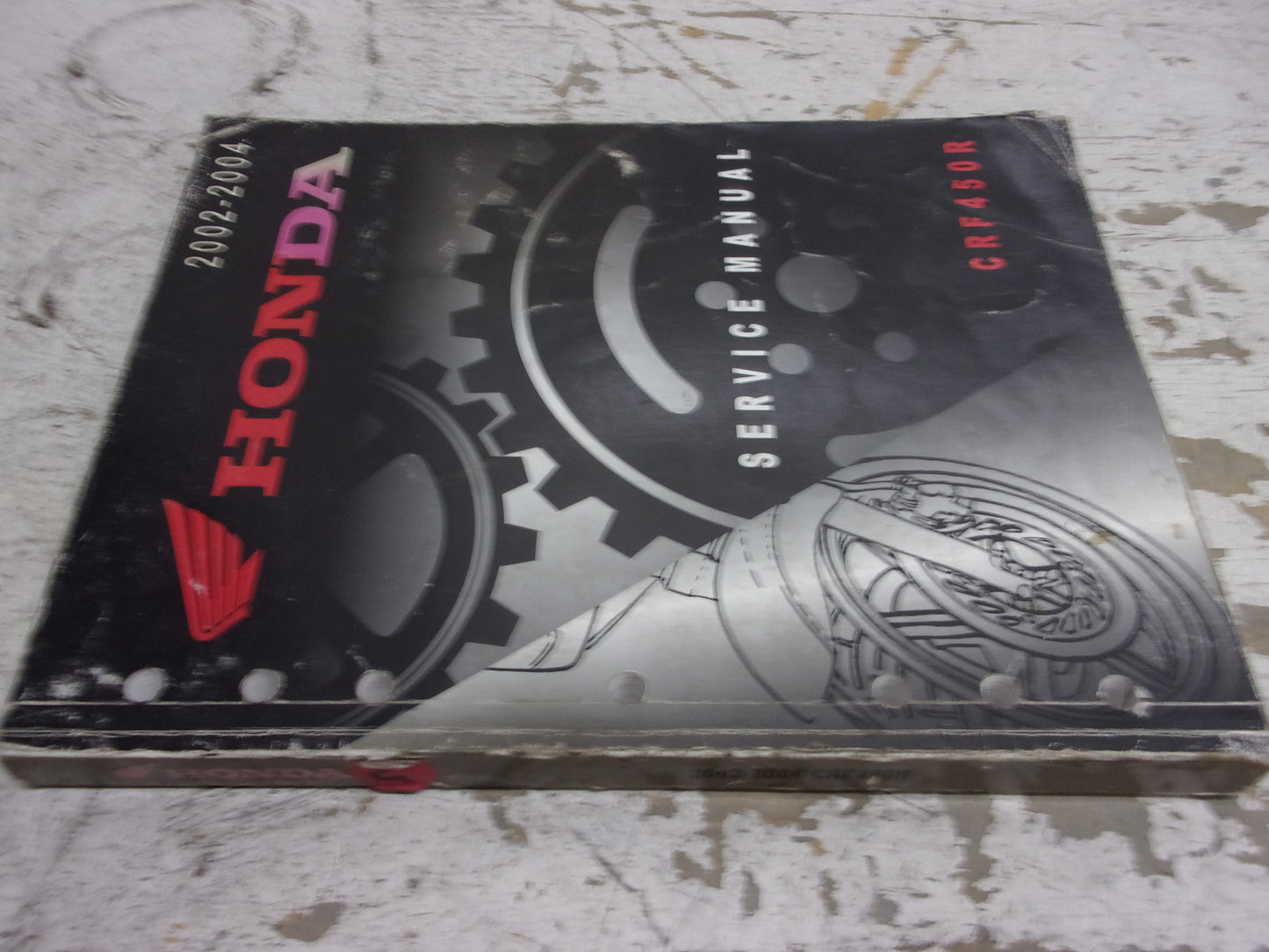 Honda Dirt Bike MX 2002-2004 CRF450R OEM Service Manual Part# 61MEN00