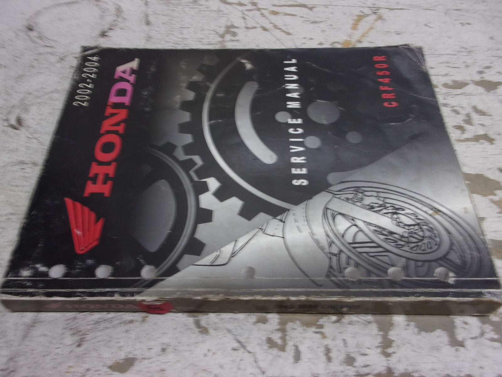 Honda Dirt Bike MX 2002-2004 CRF450R OEM Service Manual Part# 61MEN00