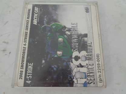 Arctic Cat 2008 4-Stroke Snowmobile Service Manual CD Disc Part# 2259-008