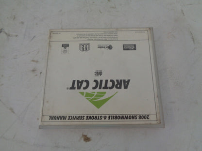 Arctic Cat 2008 4-Stroke Snowmobile Service Manual CD Disc Part# 2259-008
