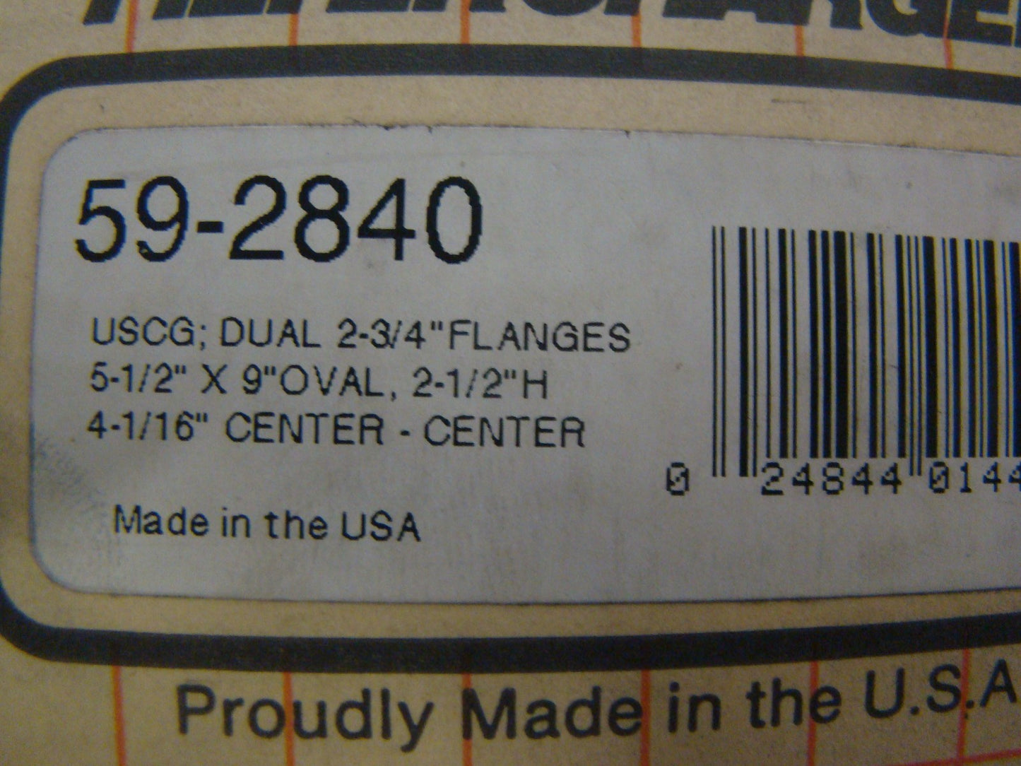 K&N Personal Watercraft PWC Marine Flame Arrestor, Oval, 2.5 in. Tall # 59-2840