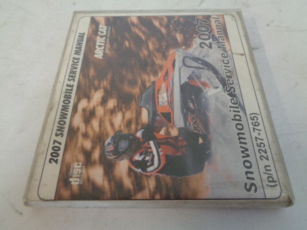Arctic Cat 2007 Snowmobile Service Manual CD Disc Part# 2257-765