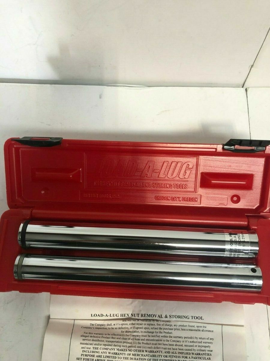 Big Lug Tools Load-A-Lug Hex Nut Removal Storing Tool Kit 3/4" 19mm 13/16" 21mm