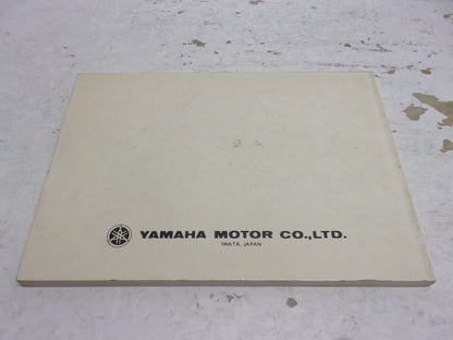 Yamaha Owners Manual 1986 YX600S YX600SC LIT-11626-05-06
