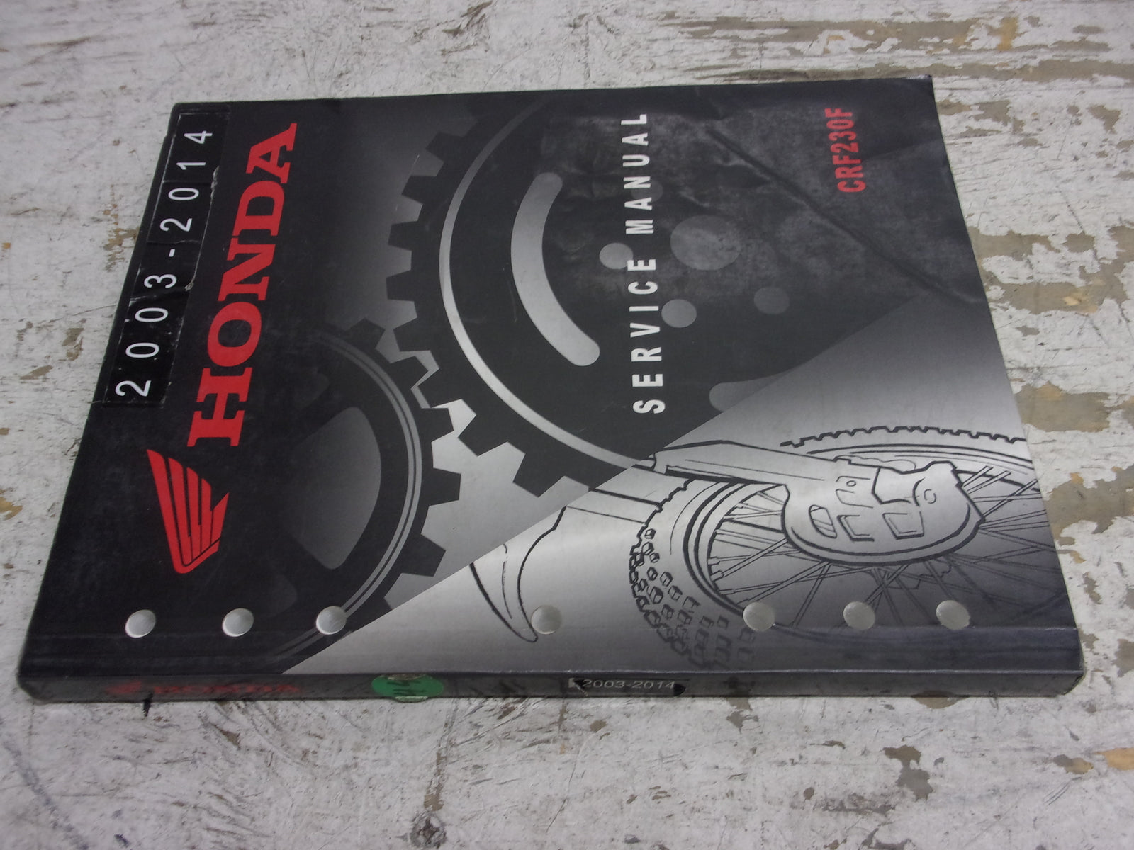 Honda Dirt Bike MX 2003-2014 CRF230R OEM Service Manual Part# 61KPS09