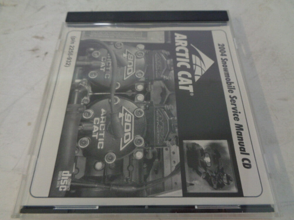 Arctic Cat 2004 Snowmobile Service Manual CD Disc Part# 2256-932