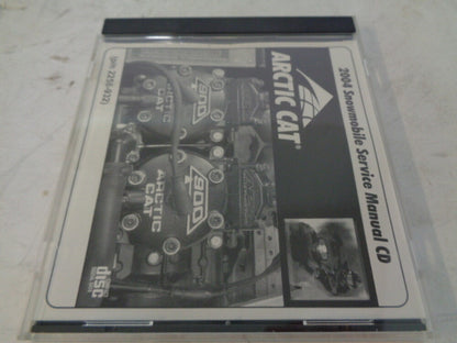 Arctic Cat 2004 Snowmobile Service Manual CD Disc Part# 2256-932