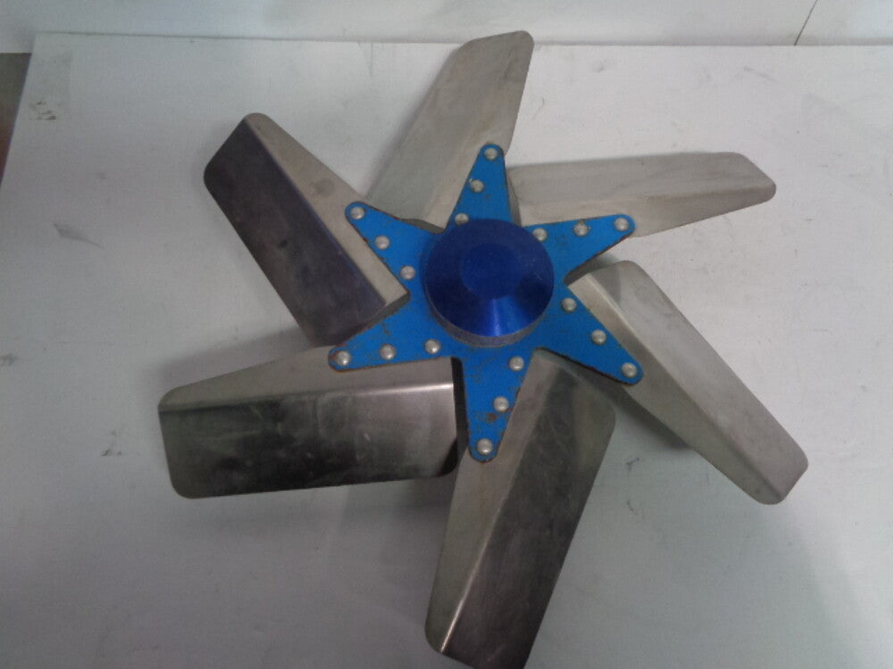 Chevy Muscle Car Aftermarket Performance Polished 6 Blade Fan