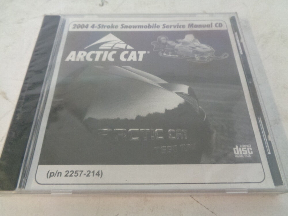 Arctic Cat 2004 4-Stroke Snowmobile Service Manual CD Disc Part# 2257-214