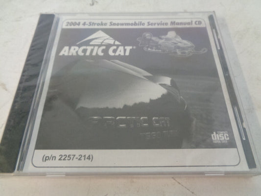 Arctic Cat 2004 4-Stroke Snowmobile Service Manual CD Disc Part# 2257-214