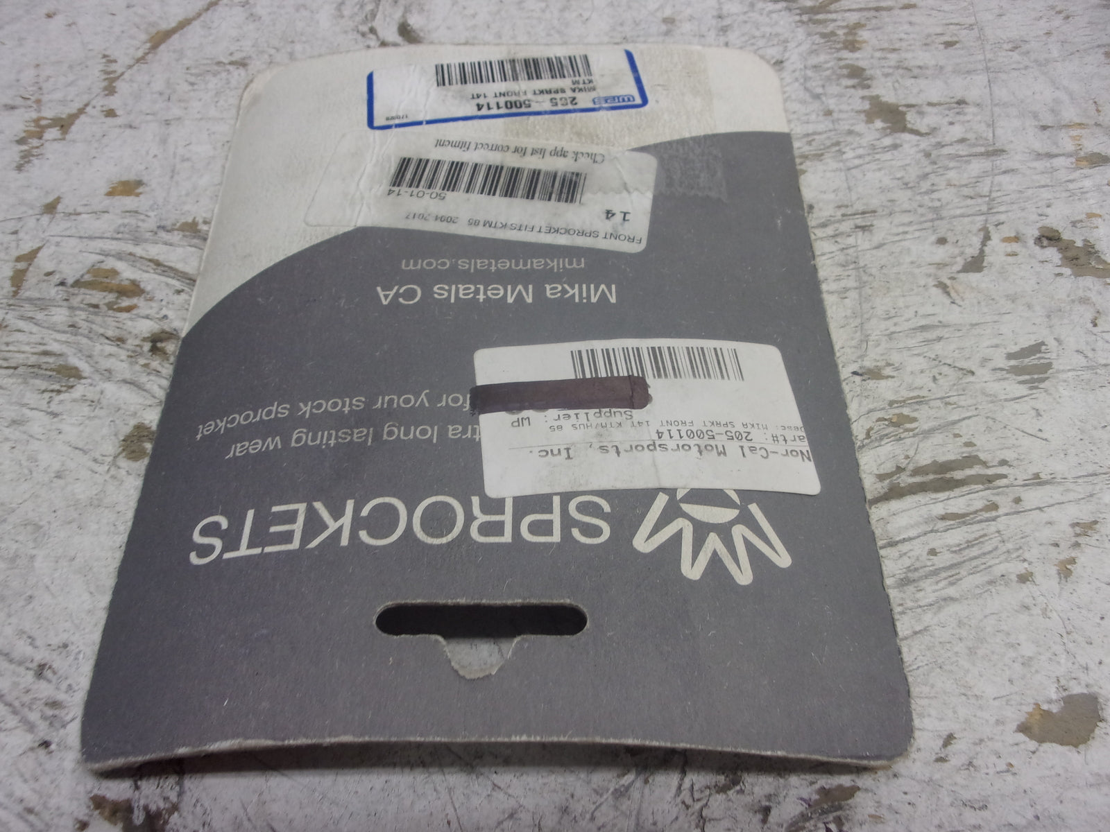 KTM Dirt Bike 2004-2017 85 NEW Mika 14T Front Sprocket Assembly Part# 50-01-14