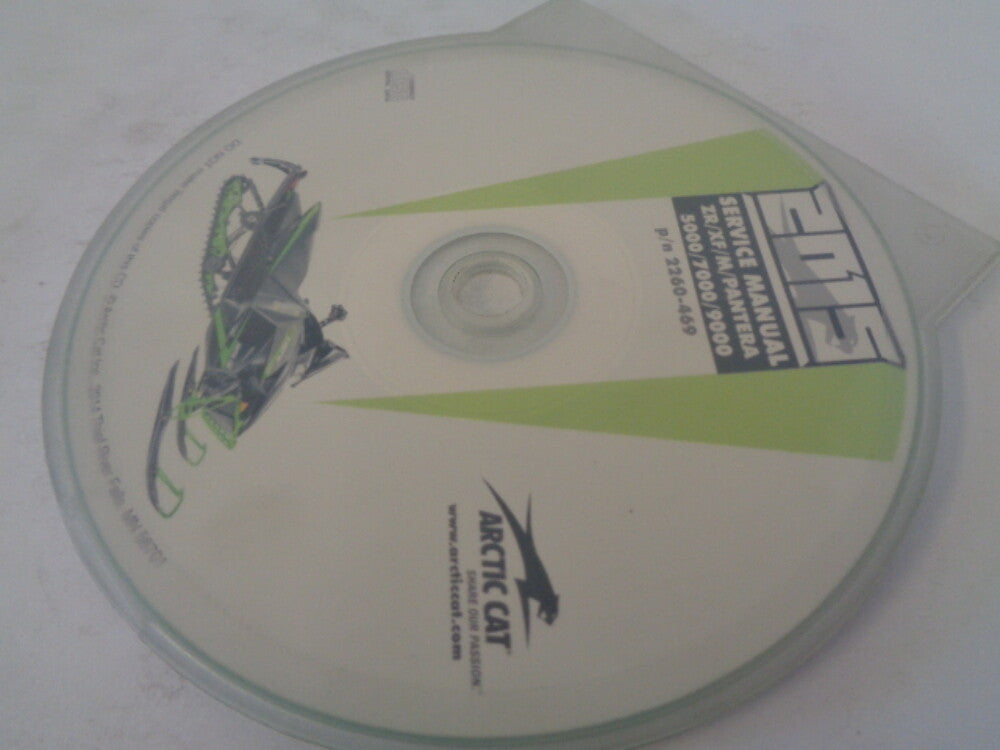 Arctic Cat Snowmobile 2015 ZR/XF/M/Pantera Service Manual CD Disc # 2260-469