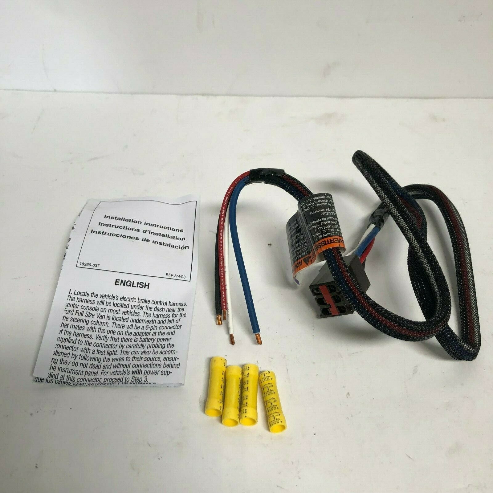 Tow Ready Ford Single Plug Brake Control Wiring Adapter Part# 20260