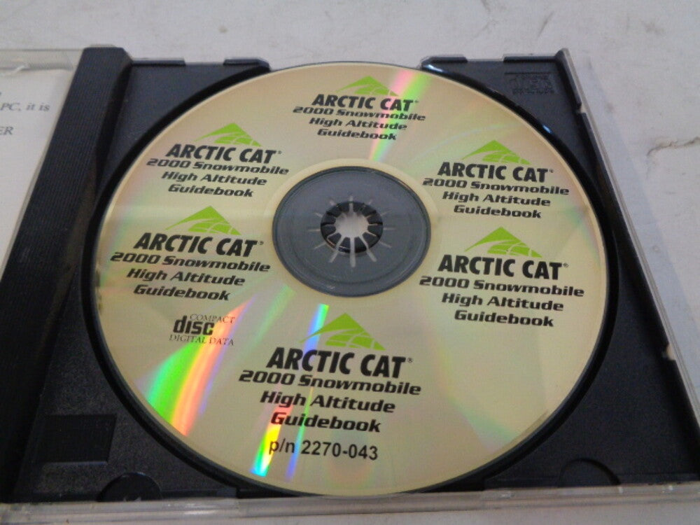 Arctic Cat 2000 Snowmobile High Altitude Guidebook CD / Disc # 2270-043